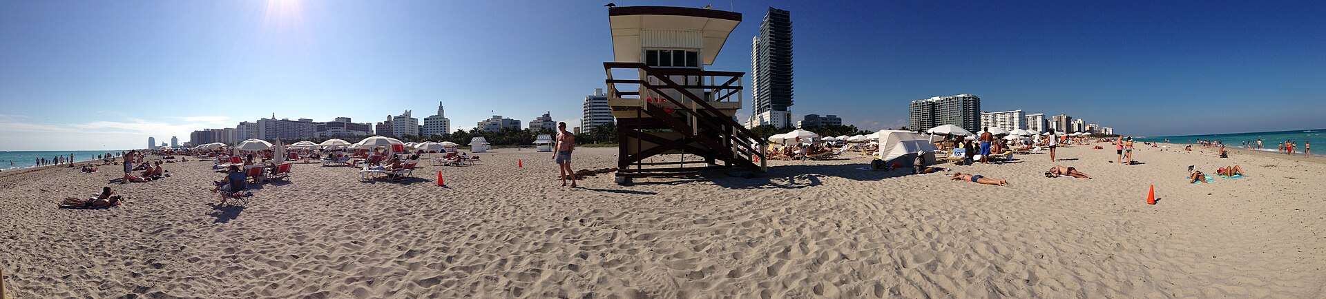 Miami Beach shoreline panorama