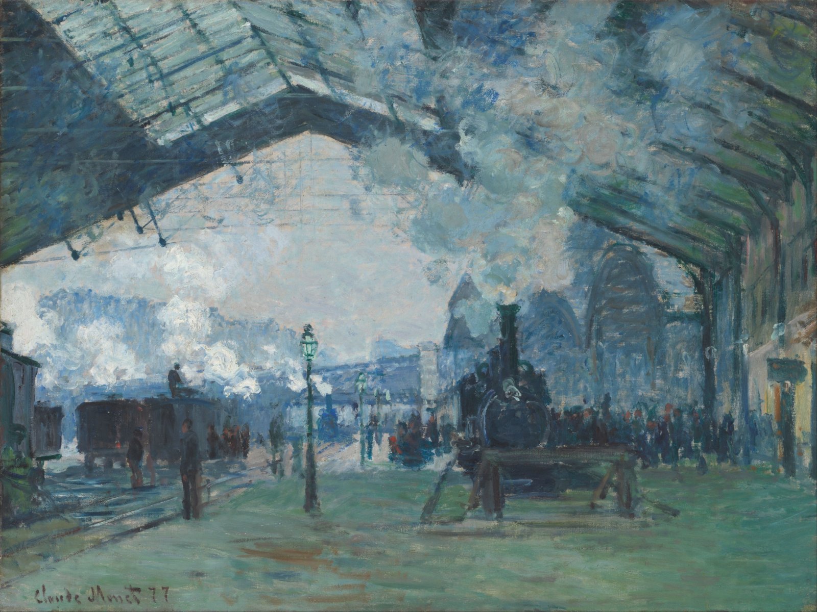 Monet, Arrival of the Normandy Train, Gare Saint-Lazare