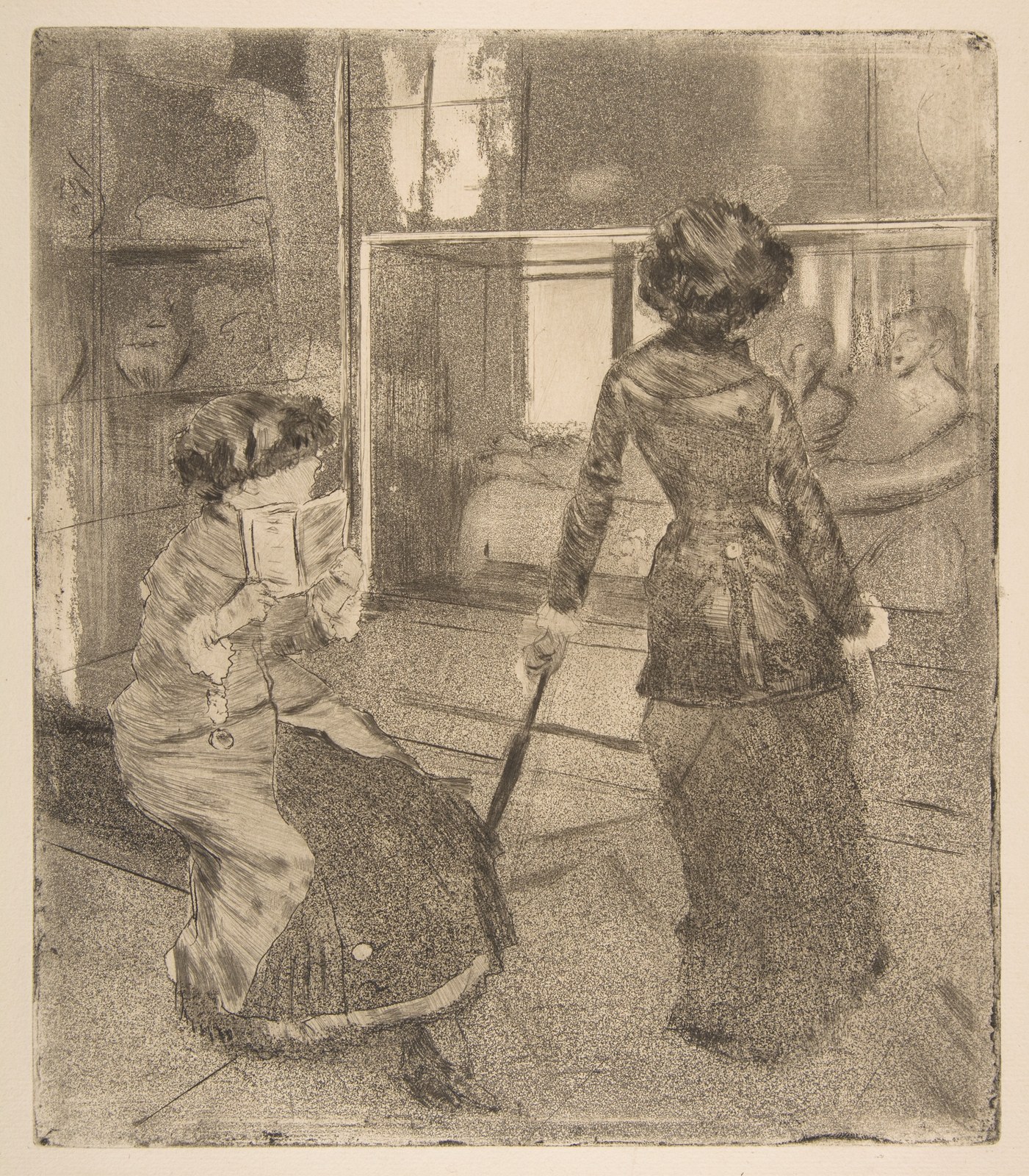 Degas, Mary Cassatt at the Louvre: The Etruscan Gallery