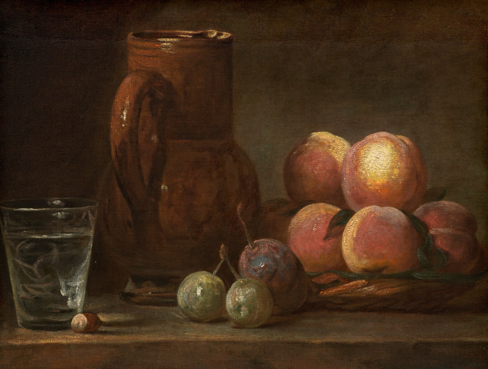 Chardin, Fruit, Jug, and a Glass